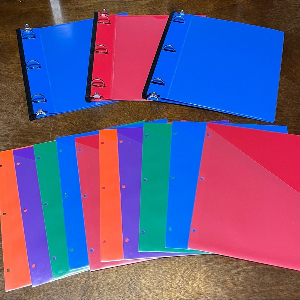 NEW Colorful Binder and Folder Set​